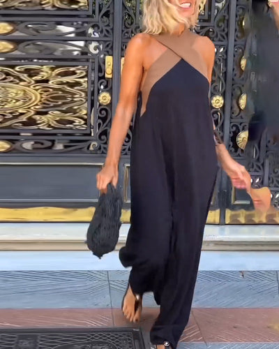 Sienna™ | Vestido sofisticado con espalda descubierta y cuello cruzado moderno