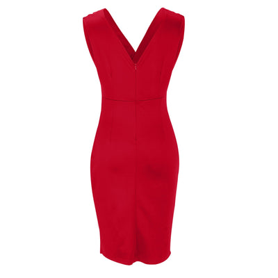 Fresia™ | Vestido ajustado con escote en V y abertura en la pierna