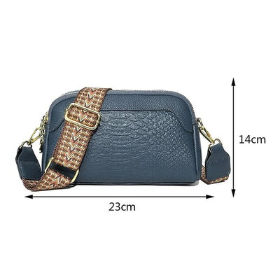 Nathalie™ | Bolso de Cuero con Estilo Cocodrilo