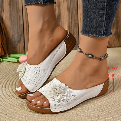 Flora™ | Sandalias ortopédicas con motivo floral