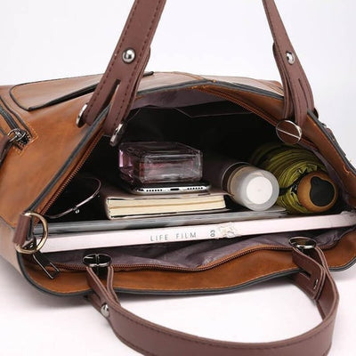 Lisa™ | Bolso de Hombro de Cuero Vintage – Gran Capacidad y Estilo