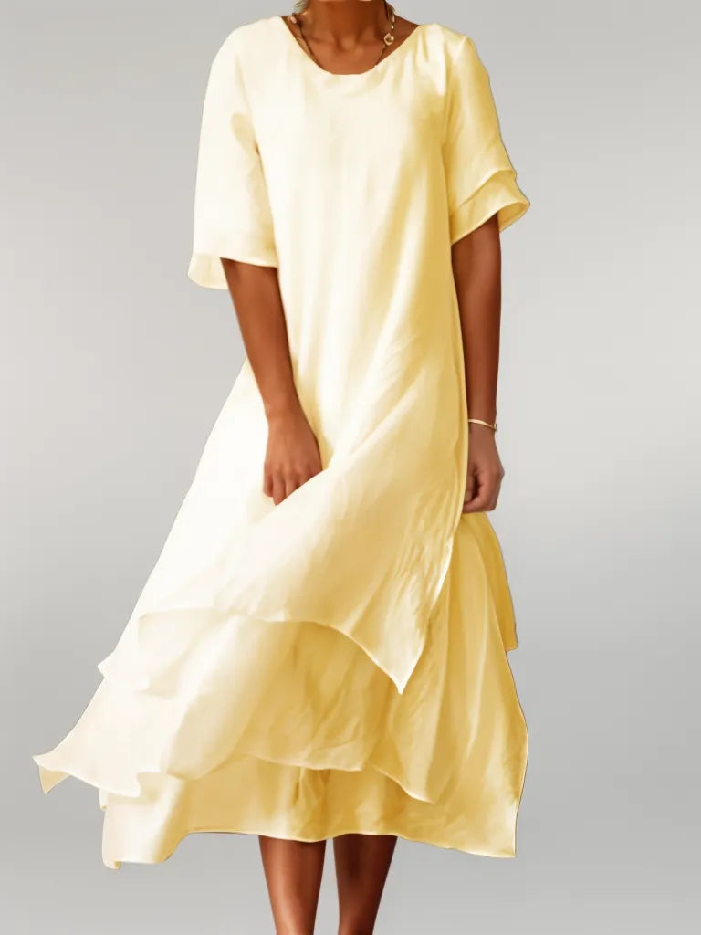 Isilde™ | Vestido largo elegante de algodón