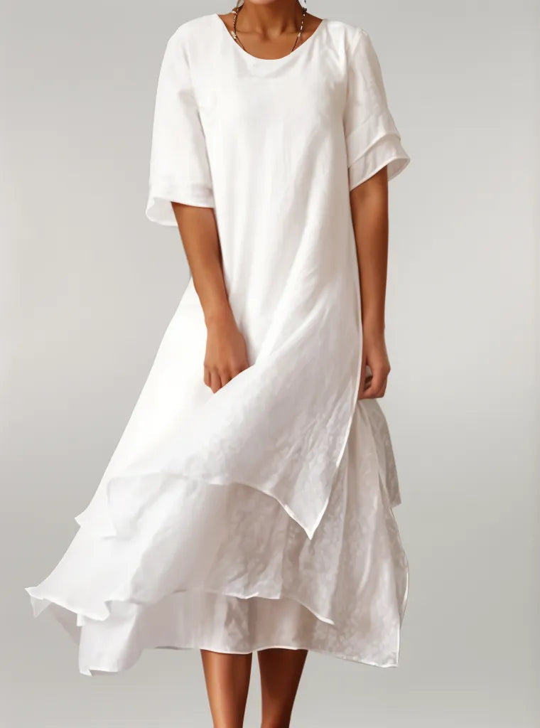Isilde™ | Vestido largo elegante de algodón