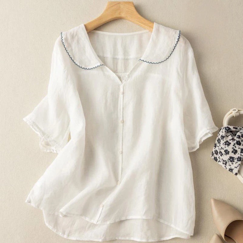 Adele™ | Blusa elegante y fresca de lino