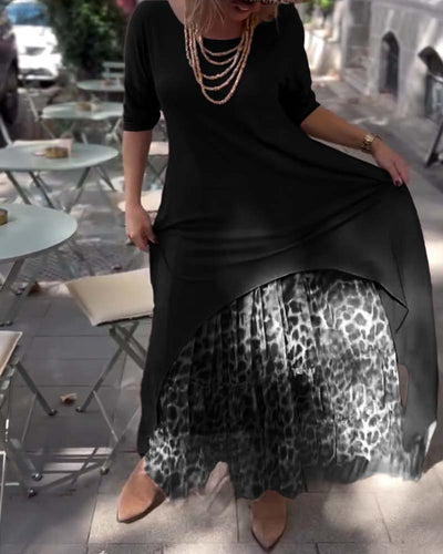 Raffaella™ | Vestido asimétrico con mangas largas y falda tipo tul para un look chic y único