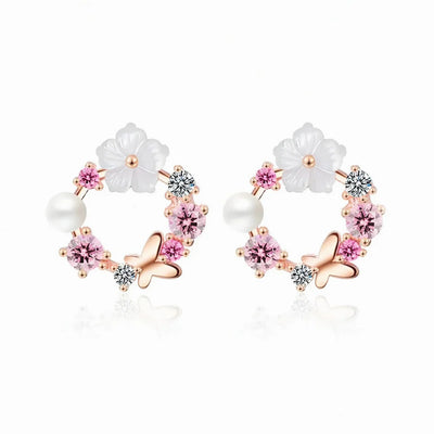 Iris™ | Elegante Collar y Pendientes de Flores