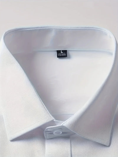 Byron™ – Camisa de manga larga para caballero, de estilo elegante con cierre de botones al frent