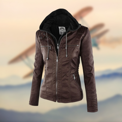 Jimena | Chaqueta de piel vegana de alta calidad hecha a mano