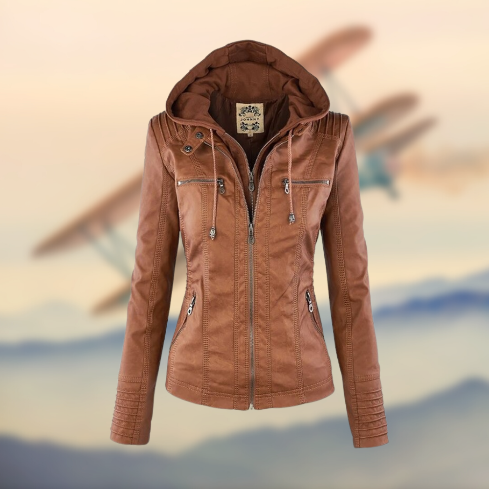 Jimena | Chaqueta de piel vegana de alta calidad hecha a mano