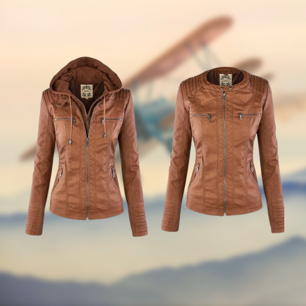 Jimena | Chaqueta de piel vegana de alta calidad hecha a mano