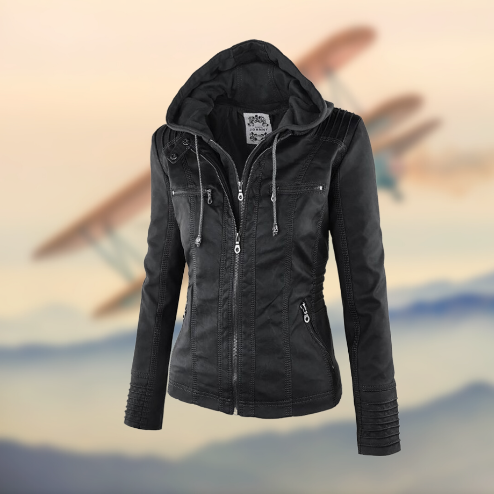 Jimena | Chaqueta de piel vegana de alta calidad hecha a mano