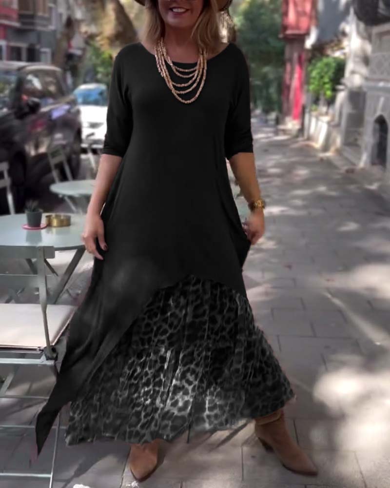Raffaella™ | Vestido asimétrico con mangas largas y falda tipo tul para un look chic y único