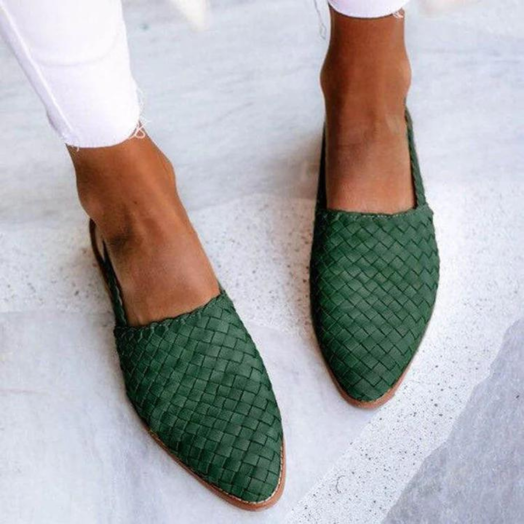 Claire™ | Sandalias planas hechas a mano, elegantes y cómodas