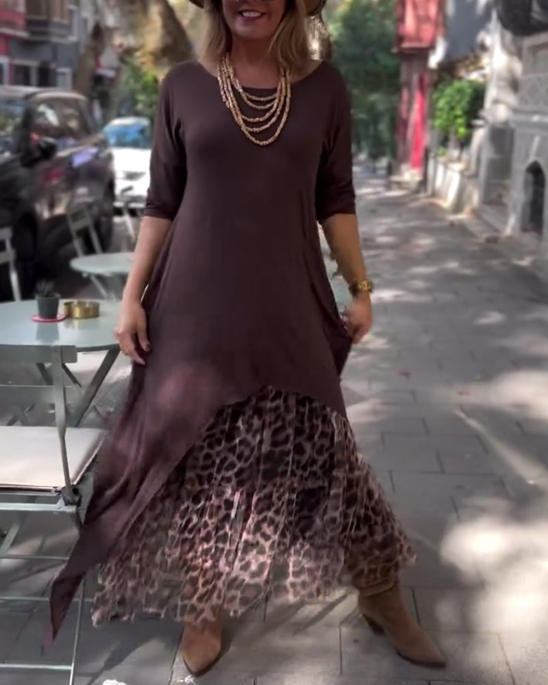 Raffaella™ | Vestido asimétrico con mangas largas y falda tipo tul para un look chic y único