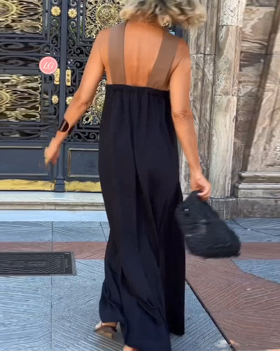 Sienna™ | Vestido sofisticado con espalda descubierta y cuello cruzado moderno