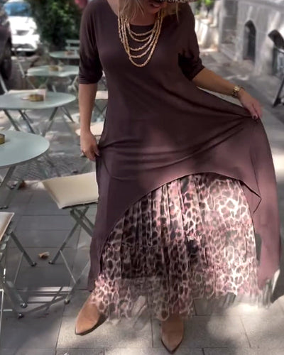 Raffaella™ | Vestido asimétrico con mangas largas y falda tipo tul para un look chic y único