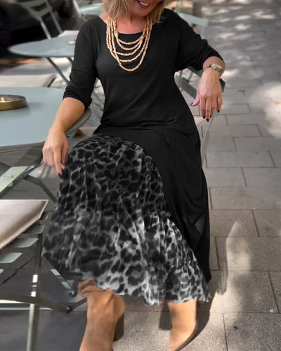 Raffaella™ | Vestido asimétrico con mangas largas y falda tipo tul para un look chic y único