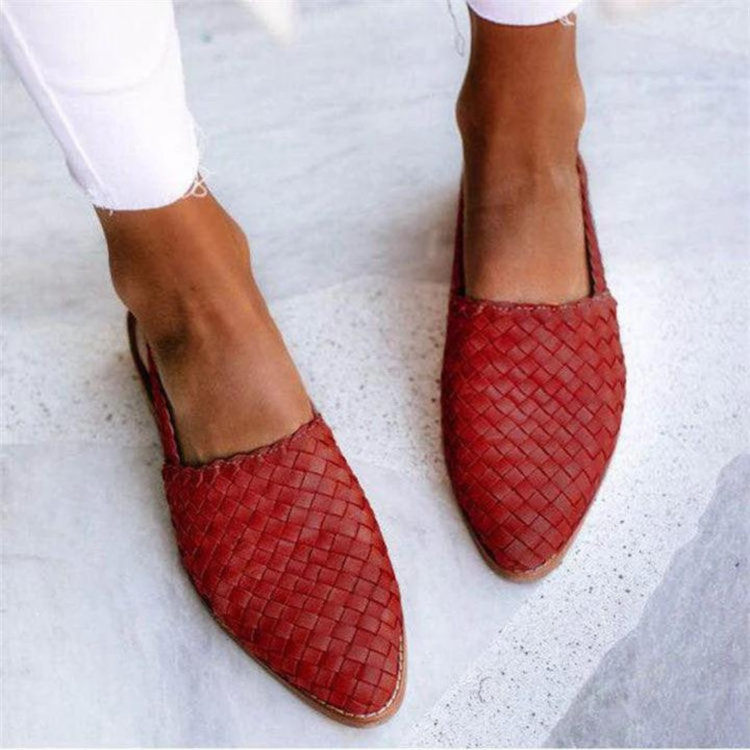 Claire™ | Sandalias planas hechas a mano, elegantes y cómodas