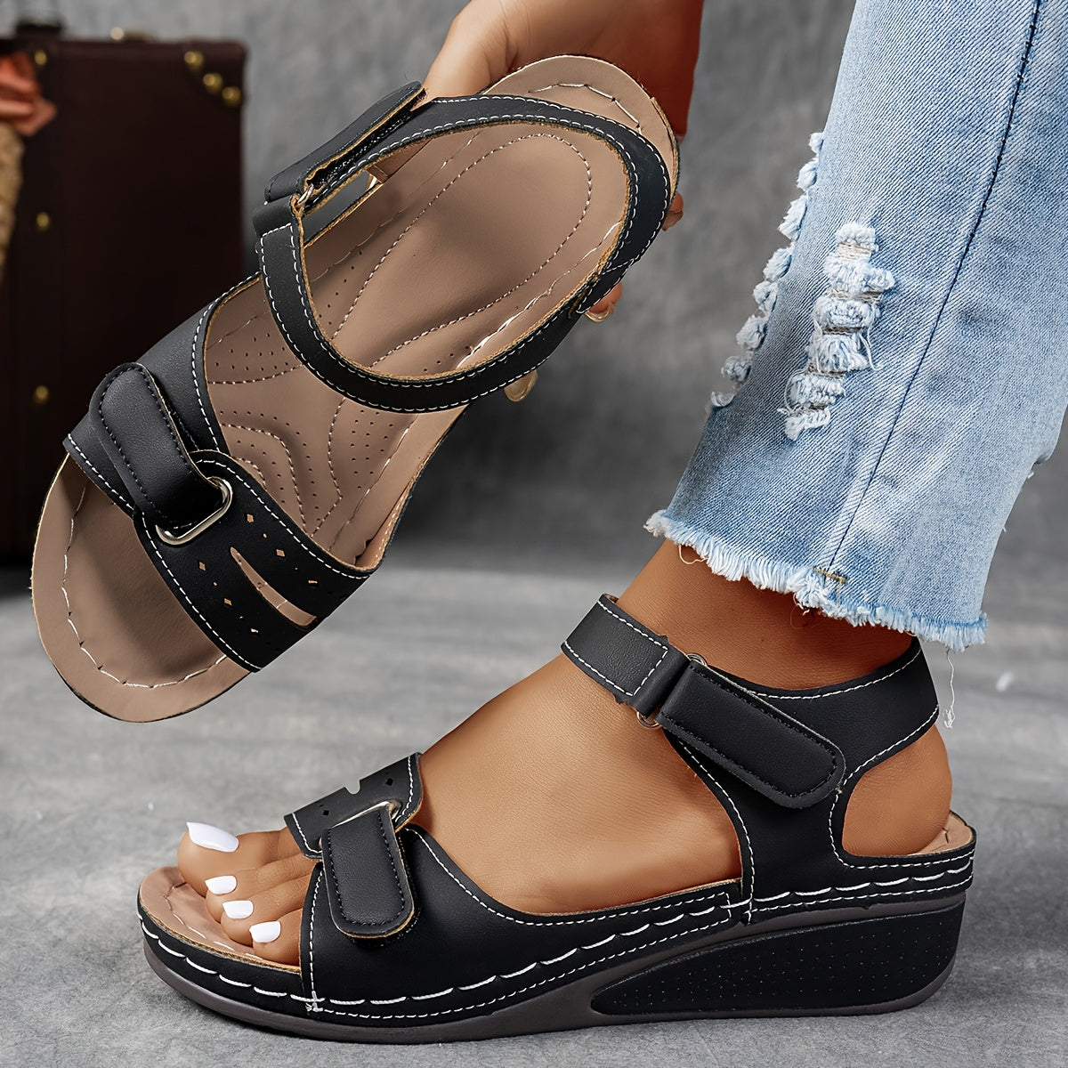 Célima™ - Sandalias Ortopédicas de Piel con Suela Ergonómica