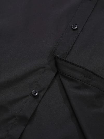 Byron™ – Camisa de manga larga para caballero, de estilo elegante con cierre de botones al frent