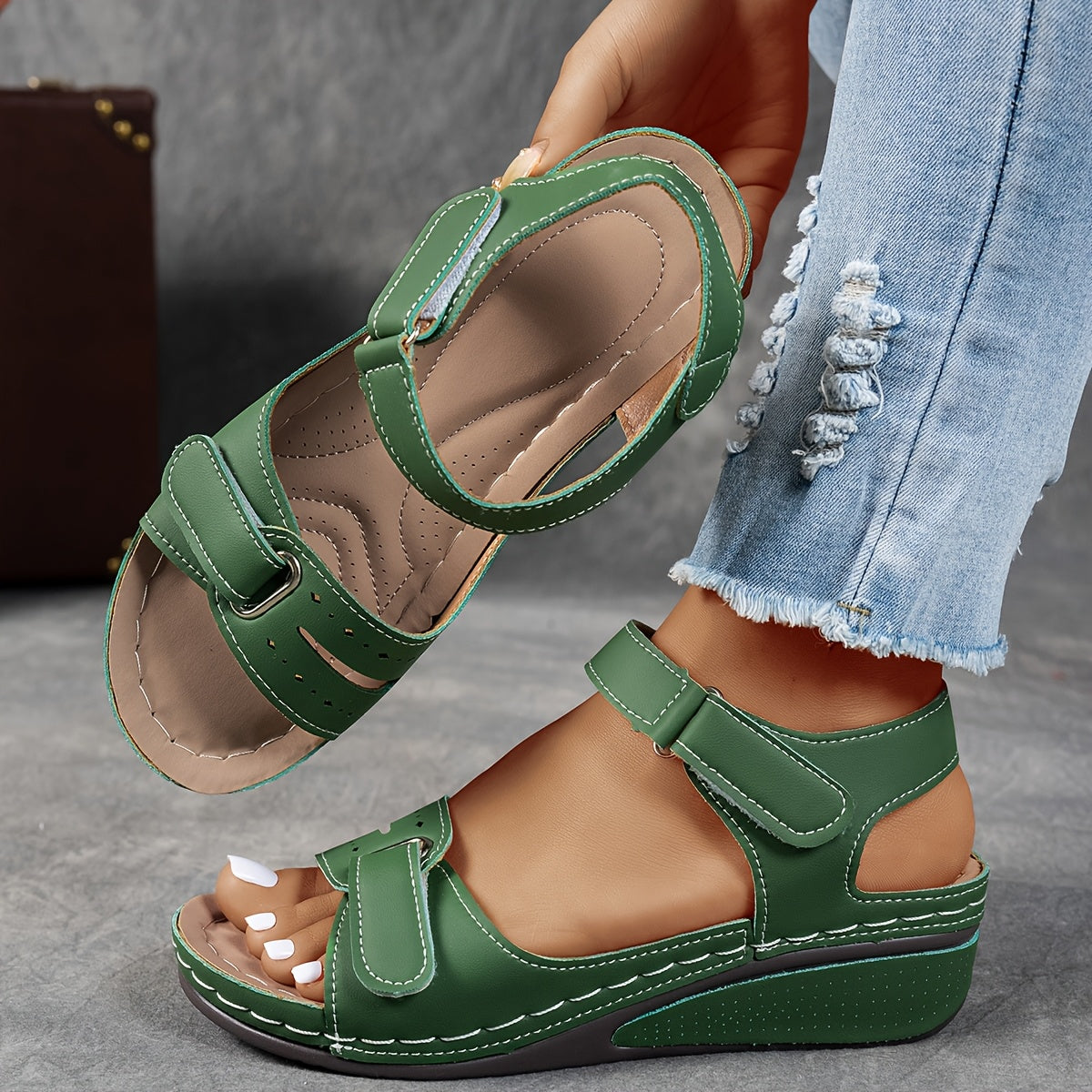 Célima™ - Sandalias Ortopédicas de Piel con Suela Ergonómica
