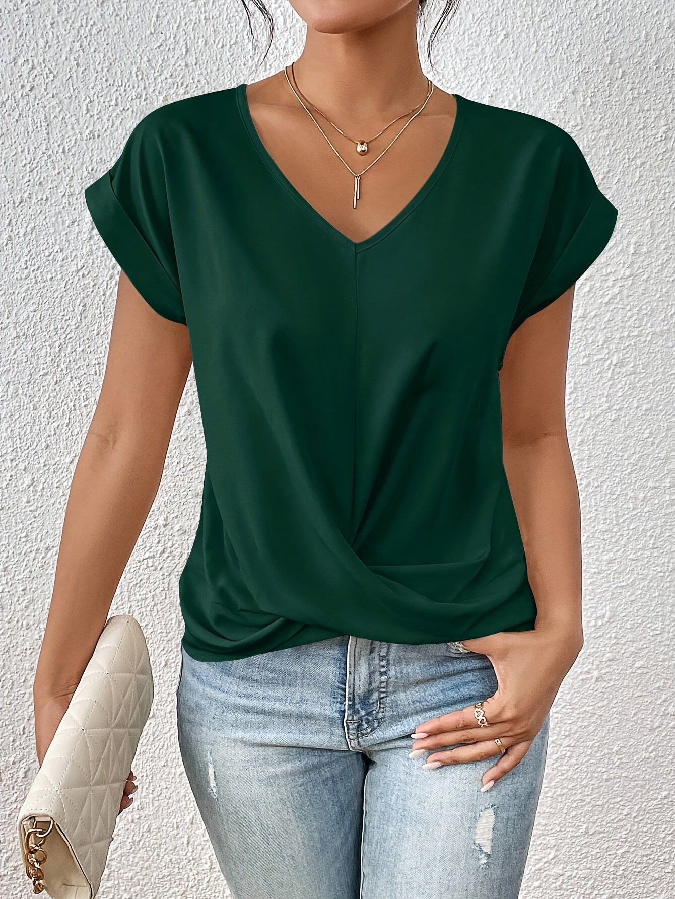 Cleo™ | Camiseta Casual con Escote