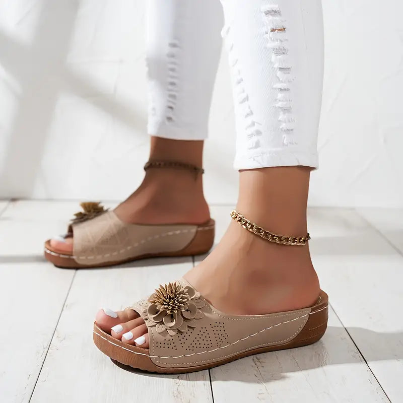 Flora™ | Sandalias ortopédicas con motivo floral