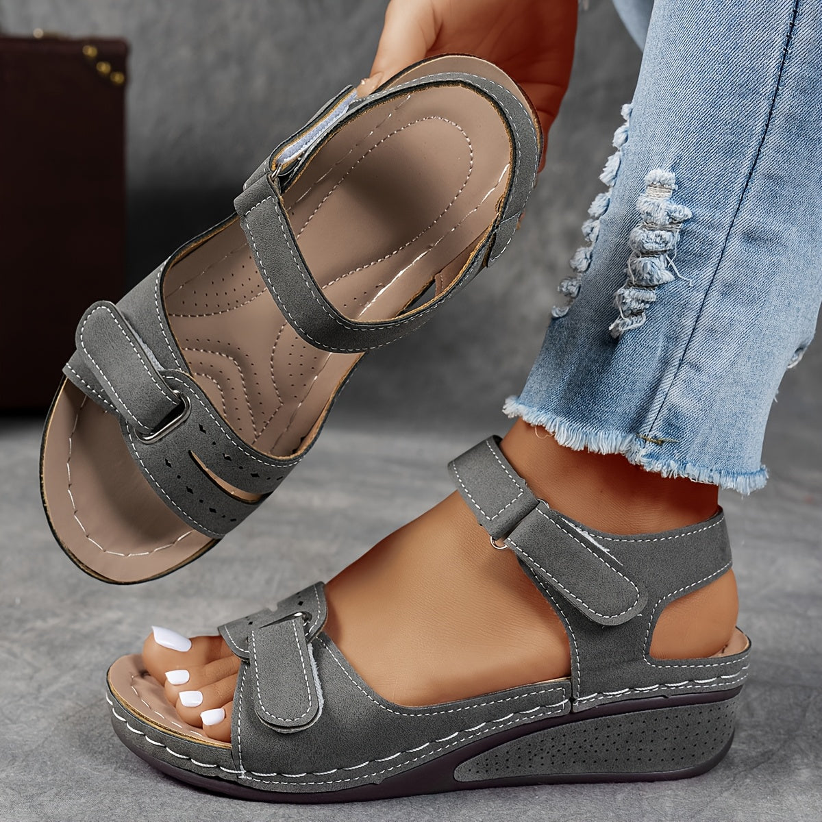 Célima™ - Sandalias Ortopédicas de Piel con Suela Ergonómica