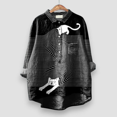 Kathrin™ | Blusa Fresca con Diseño de Perritos y Tela de Alta Calidad