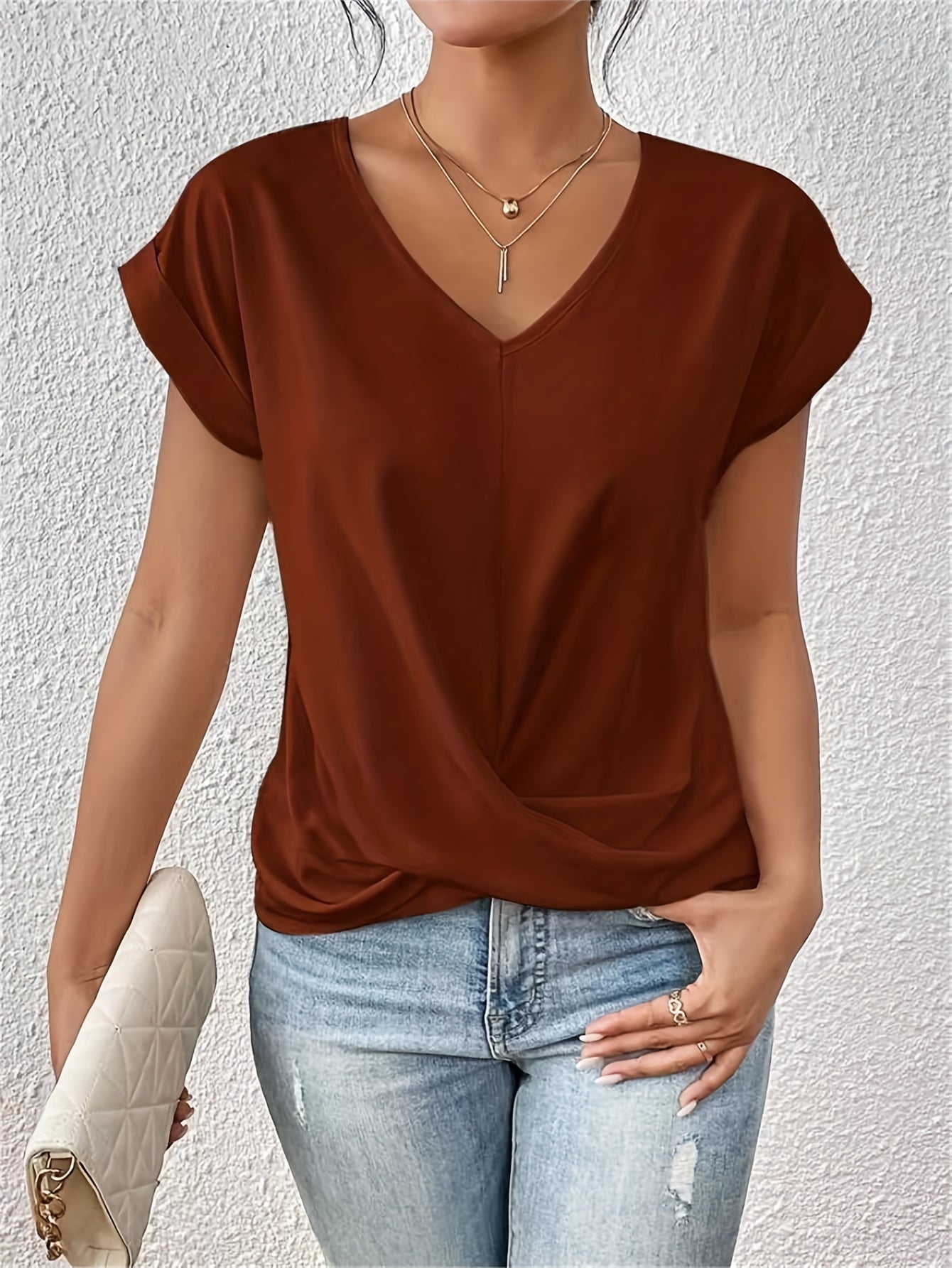 Cleo™ | Camiseta Casual con Escote