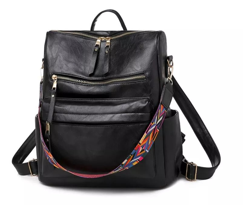 Linnéa™ | Mochila de Cuero con Gran Capacidad