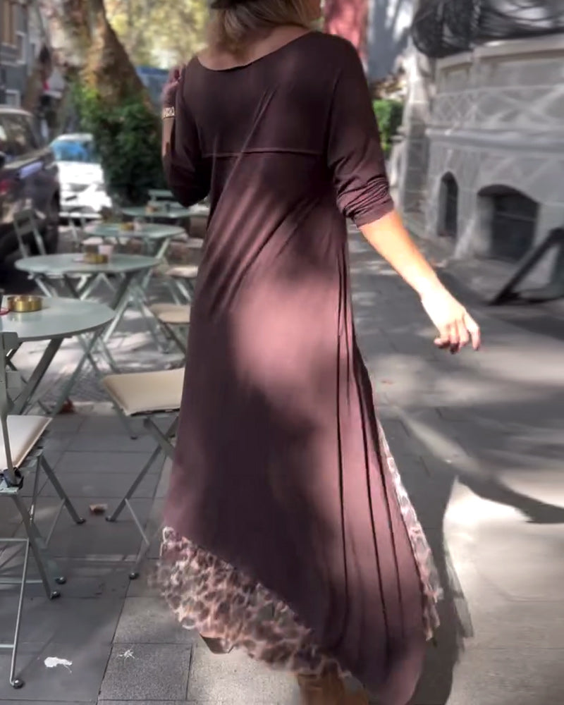 Raffaella™ | Vestido asimétrico con mangas largas y falda tipo tul para un look chic y único
