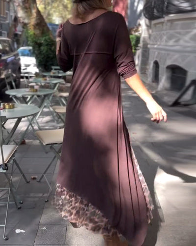 Raffaella™ | Vestido asimétrico con mangas largas y falda tipo tul para un look chic y único