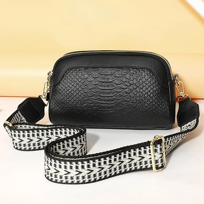 Nathalie™ | Bolso de Cuero con Estilo Cocodrilo