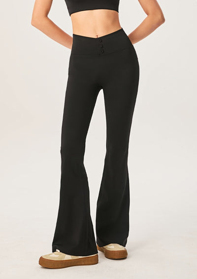 Pantalones Acampanados de Tiro Alto | Flared High-Waist Pants
