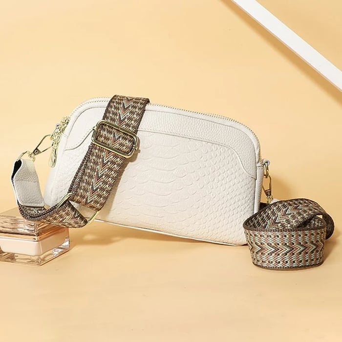 Nathalie™ | Bolso de Cuero con Estilo Cocodrilo