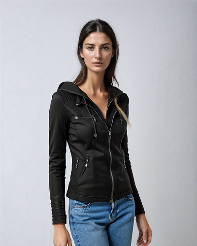 Jimena | Chaqueta de piel vegana de alta calidad hecha a mano
