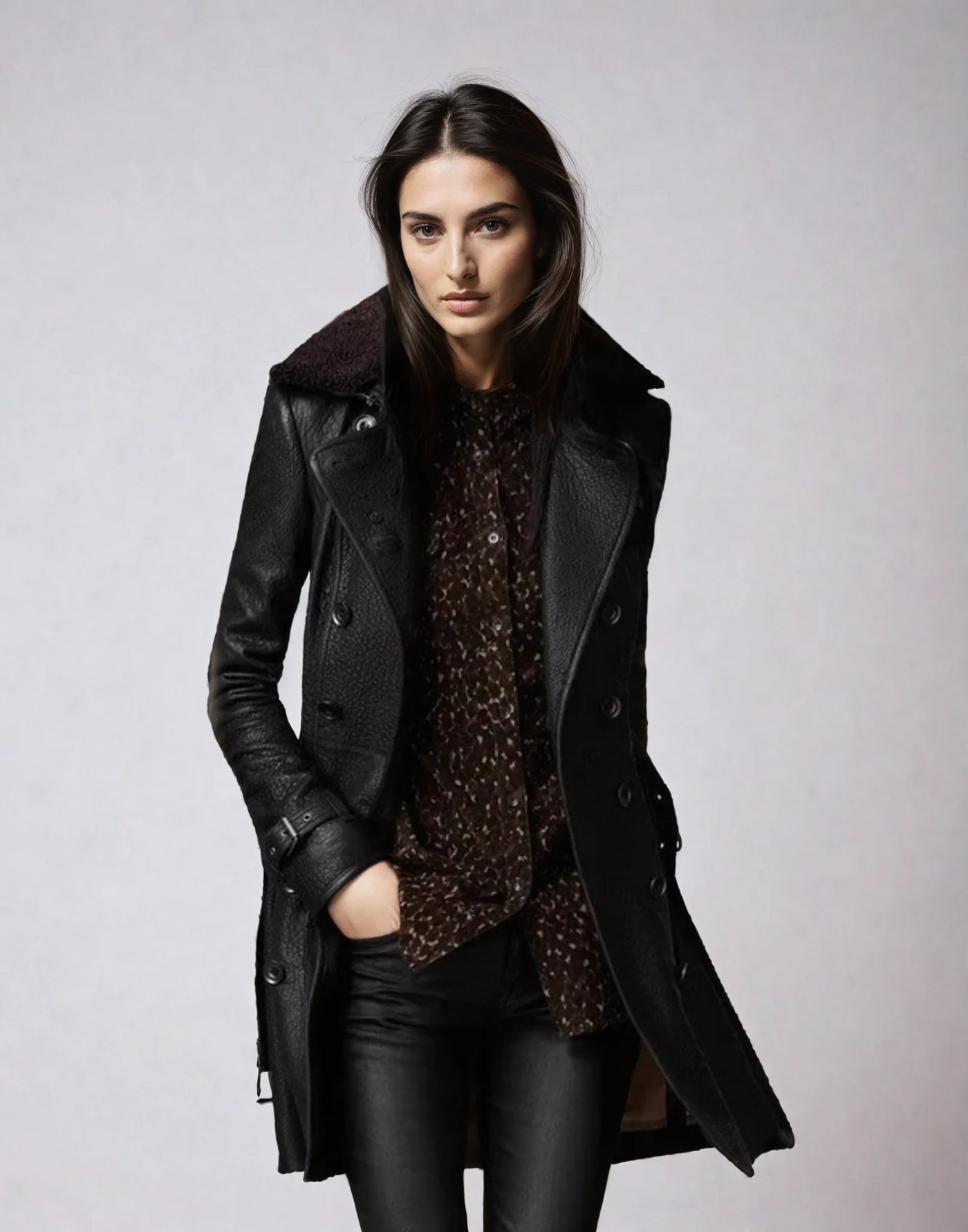 Diana | Chaqueta de piel vegana de alta calidad