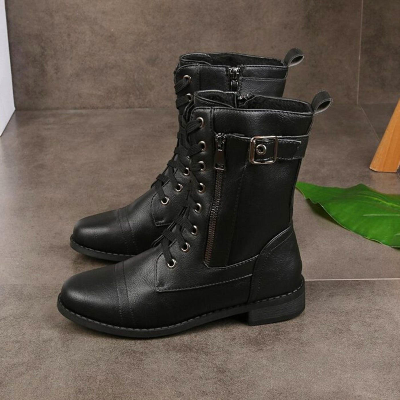 Lina™ Botas de Cuero para Invierno