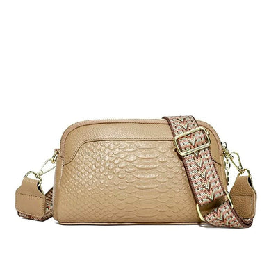 Nathalie™ | Bolso de Cuero con Estilo Cocodrilo