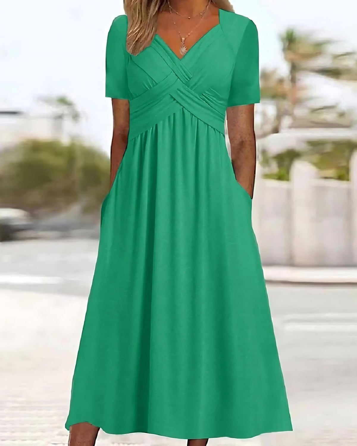 Jamaica™ | Vestido midi elegante con cobertura abdominal y diseño moderno