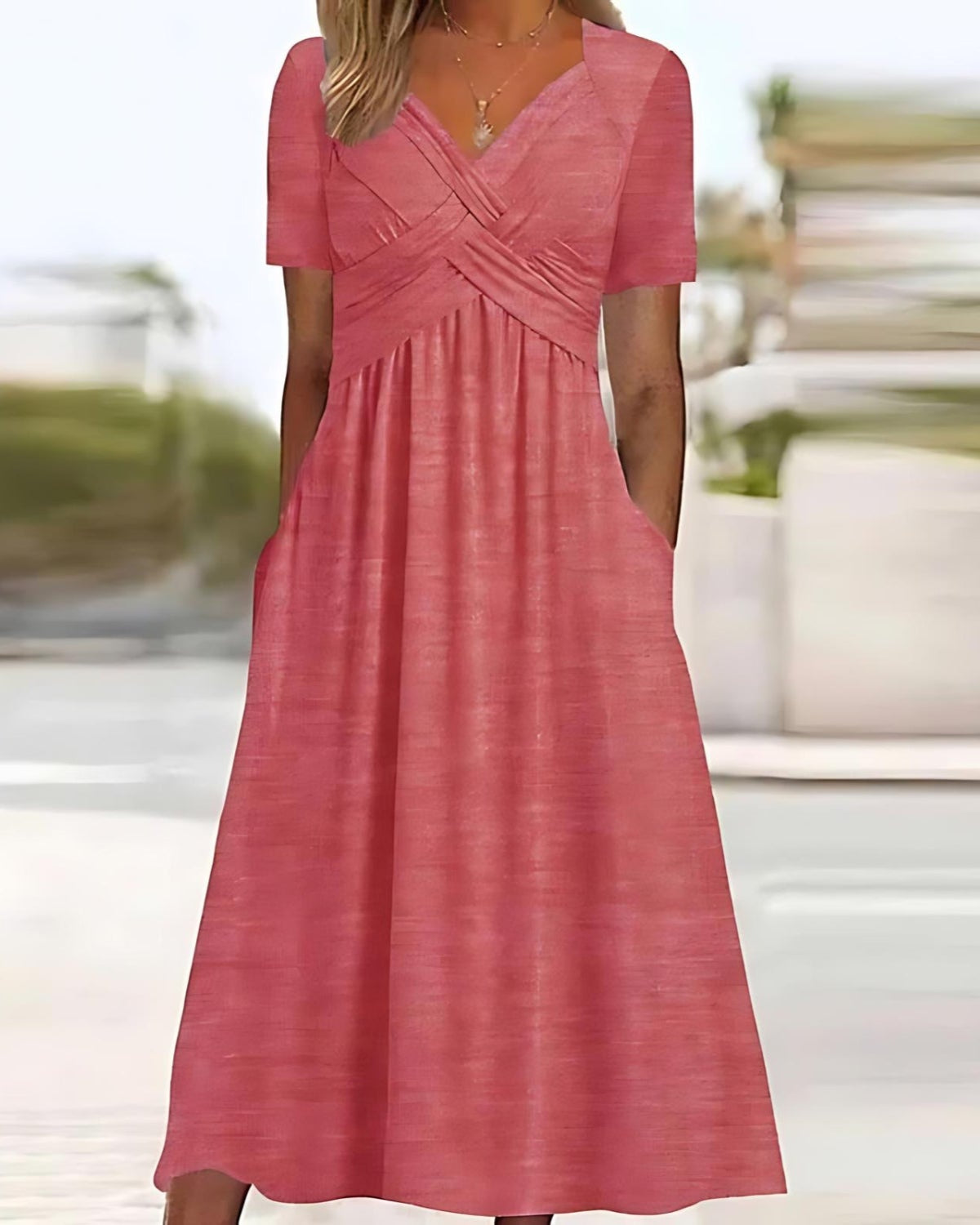 Jamaica™ | Vestido midi elegante con cobertura abdominal y diseño moderno