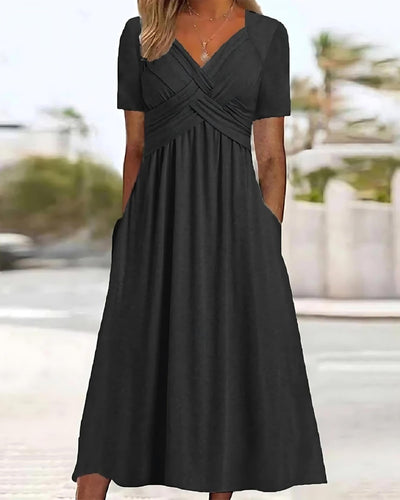 Jamaica™ | Vestido midi elegante con cobertura abdominal y diseño moderno
