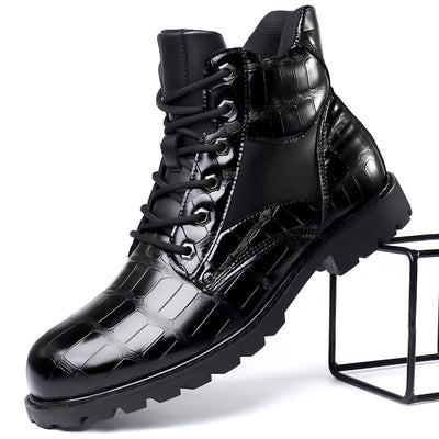 Rendell™ | Botas de Cuero con Diseño de Cocodrilo