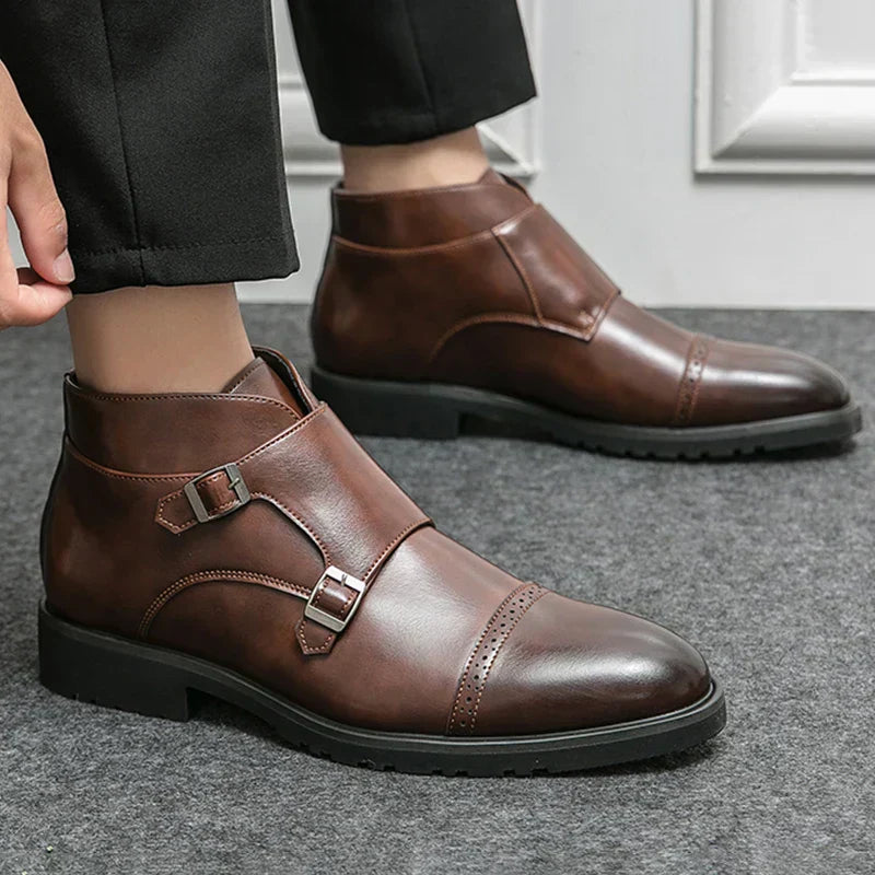 Darell™ | Botas de Cuero con Doble Correa Ajustable