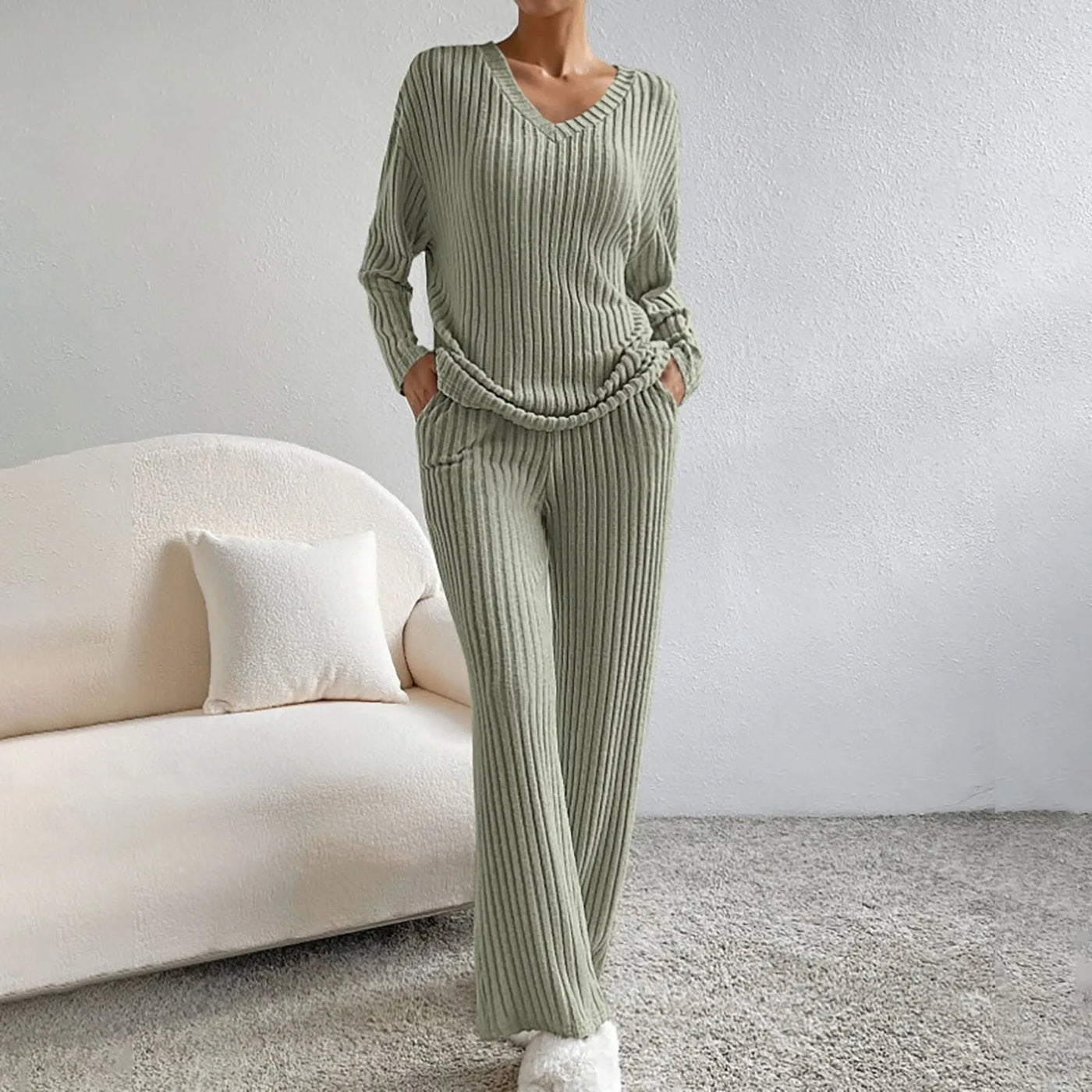 Kathy™ | Conjunto de 2 piezas tejido a mano