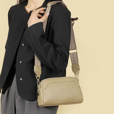 Nathalie™ | Bolso de Cuero con Estilo Cocodrilo