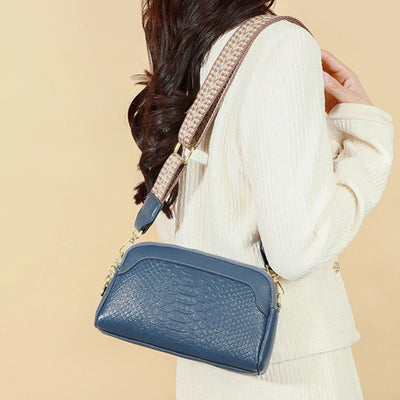 Nathalie™ | Bolso de Cuero con Estilo Cocodrilo