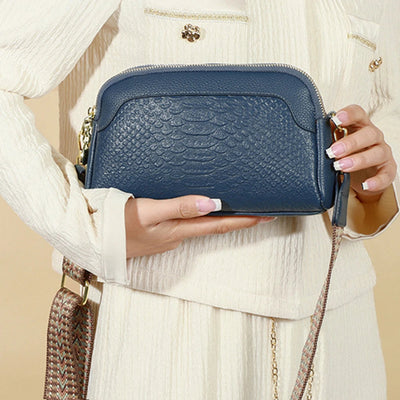 Nathalie™ | Bolso de Cuero con Estilo Cocodrilo