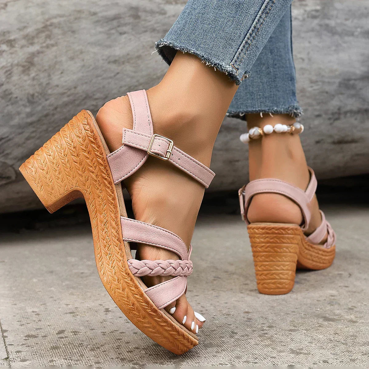 Gianna™ | Sandalias Clásicas con Tacón Medio